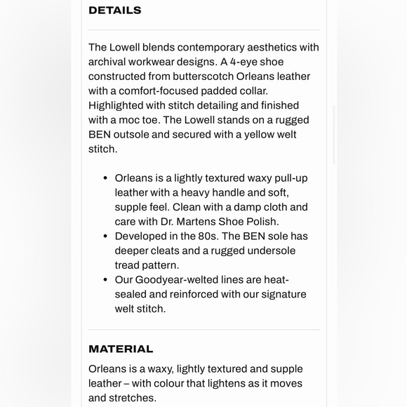 Dr. Marten Lowell Leather Moc Toe Shoes - Picture 5 of 6